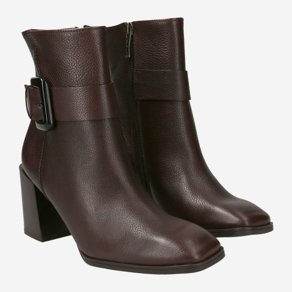 $500 Paul Green Nirvana Bootie Womens 6.5US Buckle Brown Leather NEW, (C‎ 332) - Picture 3 of 15